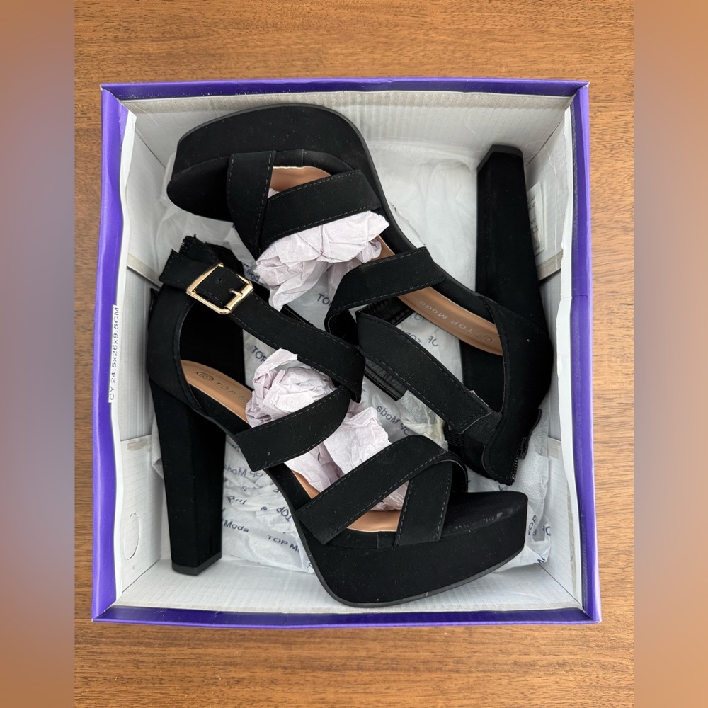 TOP MODA LOVELY -86 Black 6.5